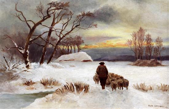 Tom Campbell (Exh. 1901-1940) Homeward Bound, 11 x 17in.
